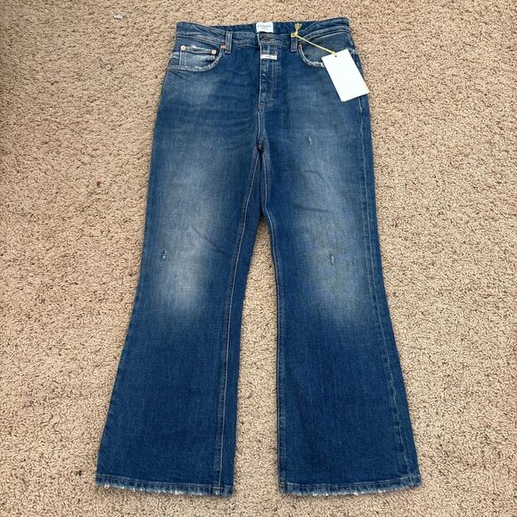 CLOSED Jeans Womens Size 29 Blue Hi Sun Mid Blue Flare Leg NEW NWT - Picture 2 of 7